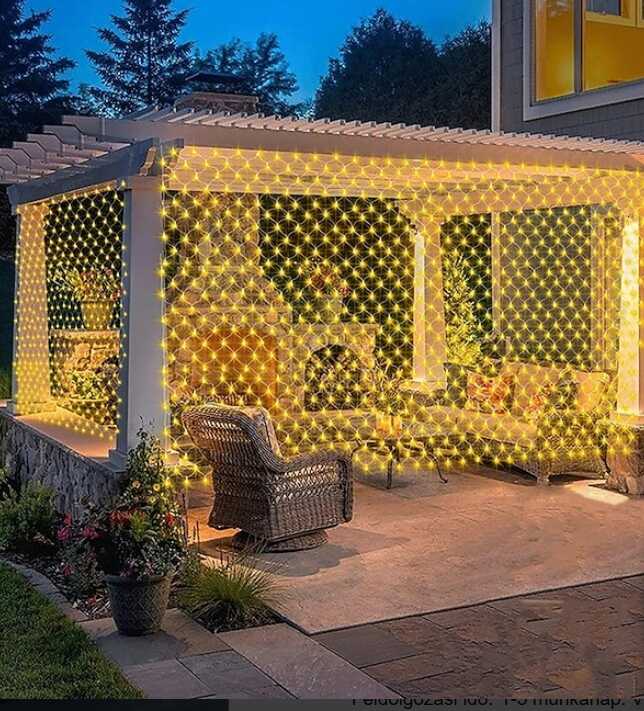 Aigostar elemes Karácsonyi Fényháló 300 LED-es Melegfehér, 4,4 x 1,6 méter - Image 13