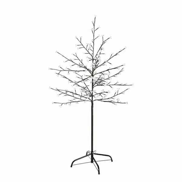 Karácsonyi LED Virágfa Dekoráció (130 cm, 92 LED), Melegfehér Sakura, Hálózati - Image 3