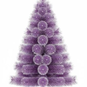 Lila Álom Műfenyő, Karácsonyfa , Hosszú Tűlevelű havas Elegancia - 120 cm