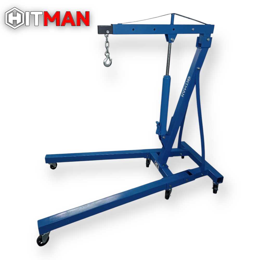 Hitman HM-6416 Összecsukható Hidraulikus Motorkiemelő Zsiráf, 2,0 tonna, 6 Kerékkel - Image 3