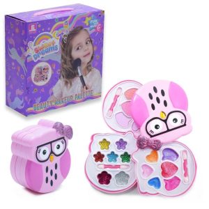 3 szintes bagoly formájú gyermek smink készlet