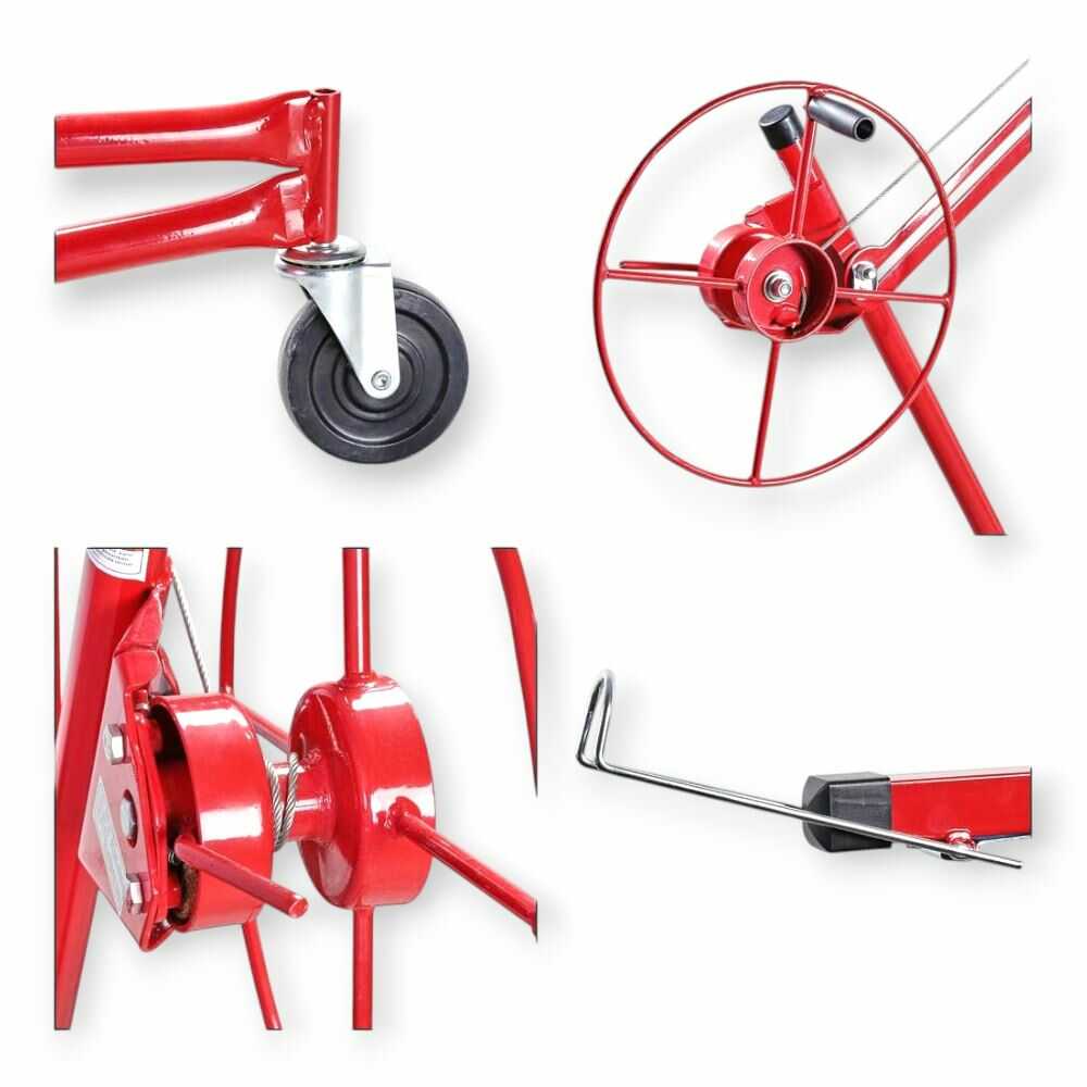 Haina HB6764 Gipszkarton Emelő, 68 kg teherbírás, 3,35 m emelési magasság - Image 3