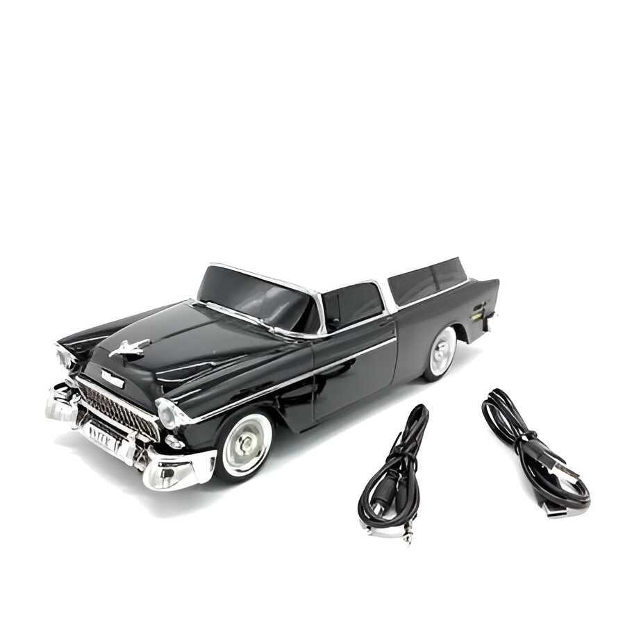WSTER 1955-ös Chevrolet Nomad Bluetooth hangszóró FM rádióval és kártyaolvasóval, fekete - Image 3