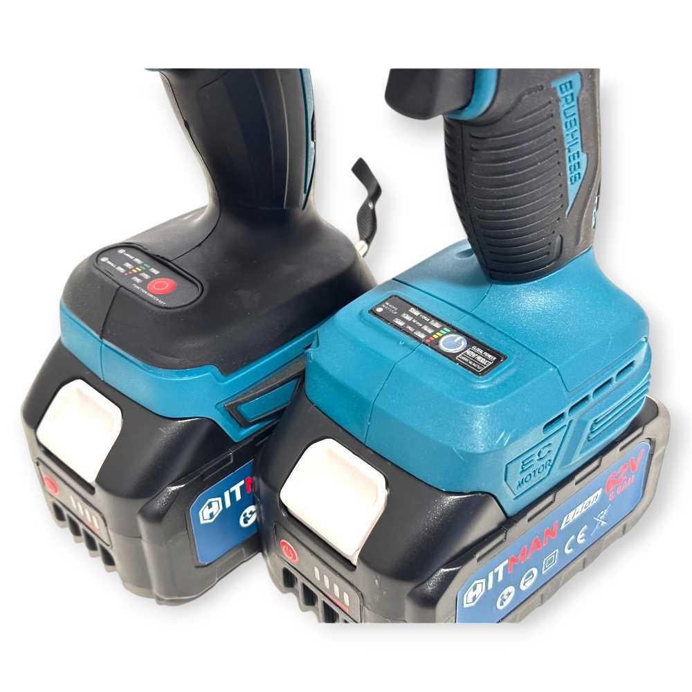 Hitman HT-BBS-6253Pi Akkumulátoros Készlet - 62V, 8.0Ah, Fúró és Kerékkulcs - Image 3