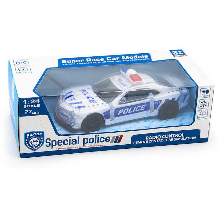 Távirányítós szirénázó rendőrautó , 19x8,5x6 cm - Image 4