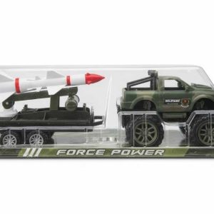 Játék Katonai Jármű Rakétakilövővel, Terepmintás, 50 cm