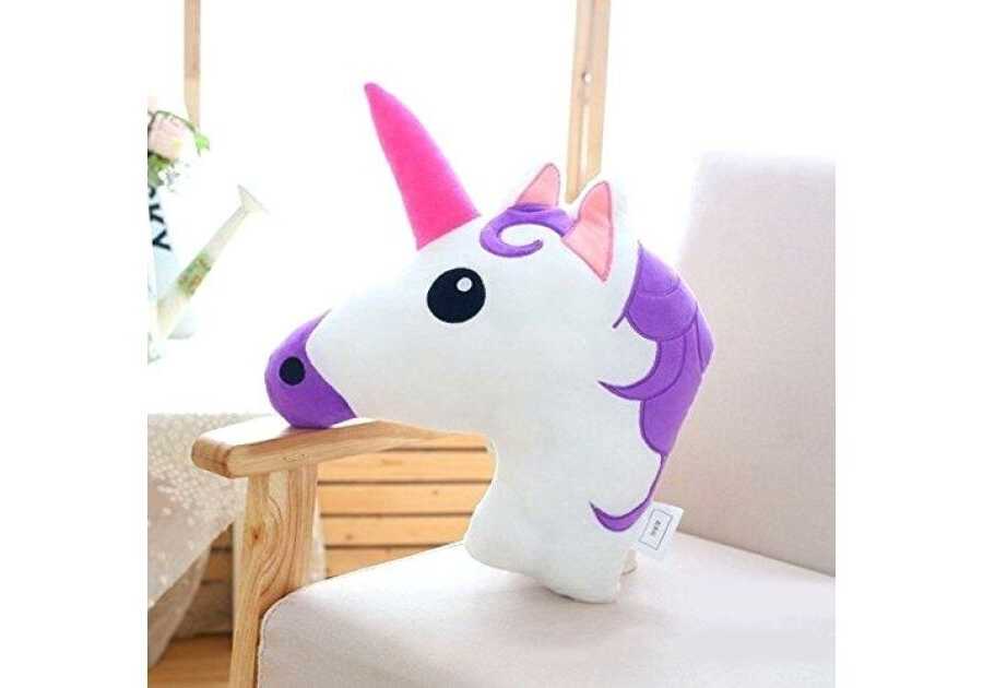 Unikornisos Emoji díszpárna , 35 × 35 cm - Image 3