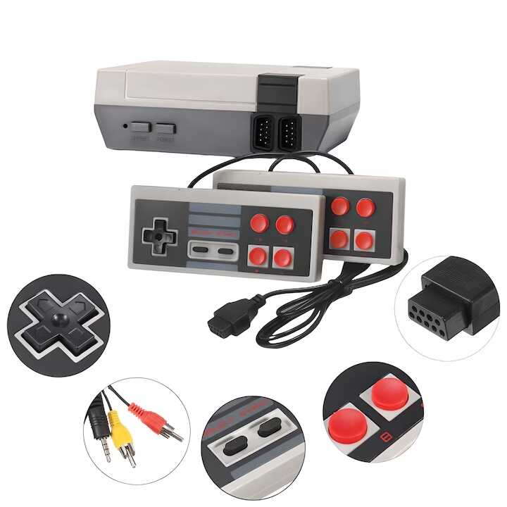 Retro nintendo/tv játék , 2 db játék konzolal, 500 féle játékkal