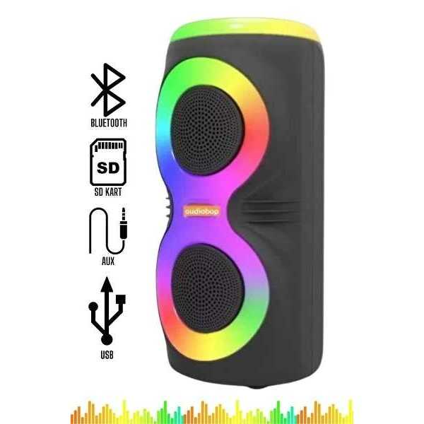 MS-3637BT Hordozható Bluetooth Hangszóró, RGB LED Fénnyel - Image 3