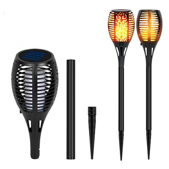 Napelemes Kerti Lámpa, XF-6018, Lánghatású LED, IP65, 58cm, 1db - Image 3