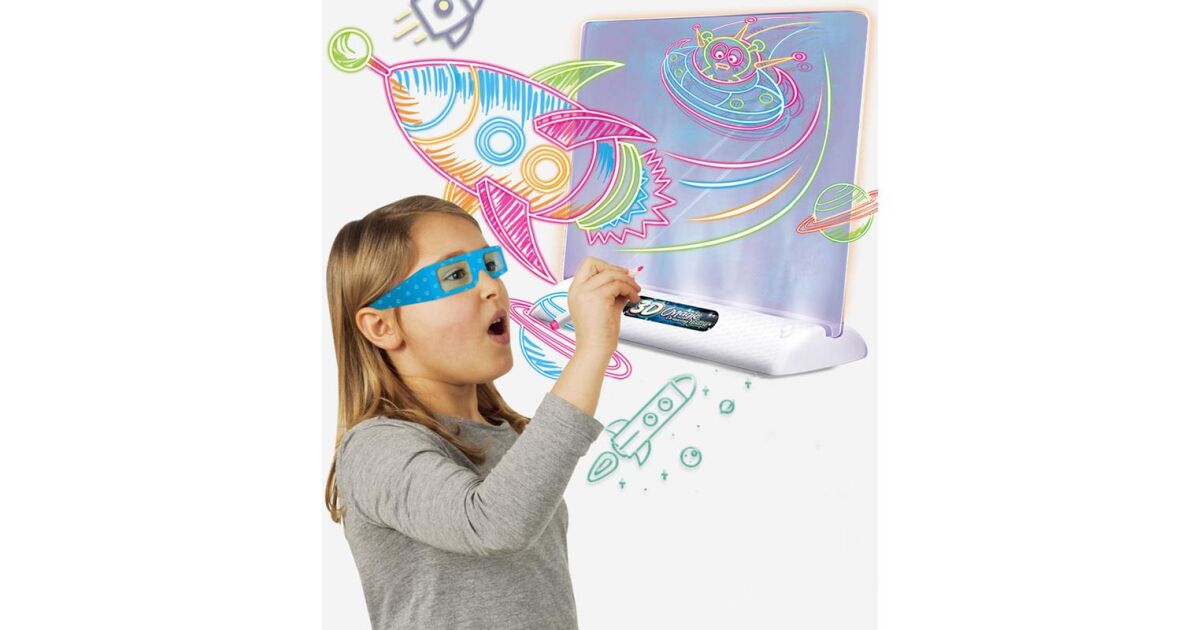 3D Űrhajós Varázslatos Mágikus Rajztábla - Gyerekeknek - 16,5x15cm - Image 3