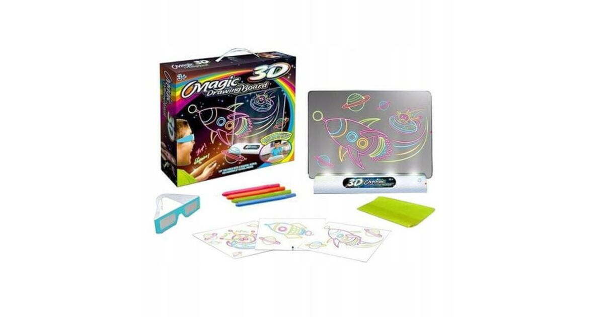 3D Űrhajós Varázslatos Mágikus Rajztábla - Gyerekeknek - 16,5x15cm - Image 4