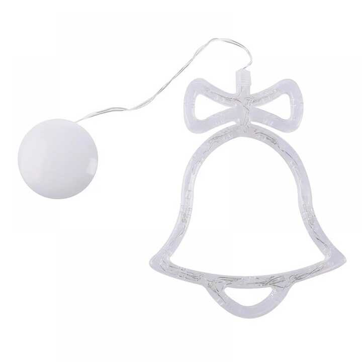 Aigostar Harang Ablak és karácsonyfa Dekoráció, 10 LED, elemes, melegfehér 20 cm - Image 8