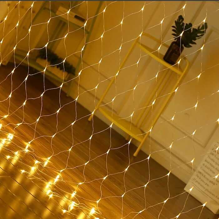 Aigostar elemes Karácsonyi Fényháló 300 LED-es Melegfehér, 4,4 x 1,6 méter - Image 12