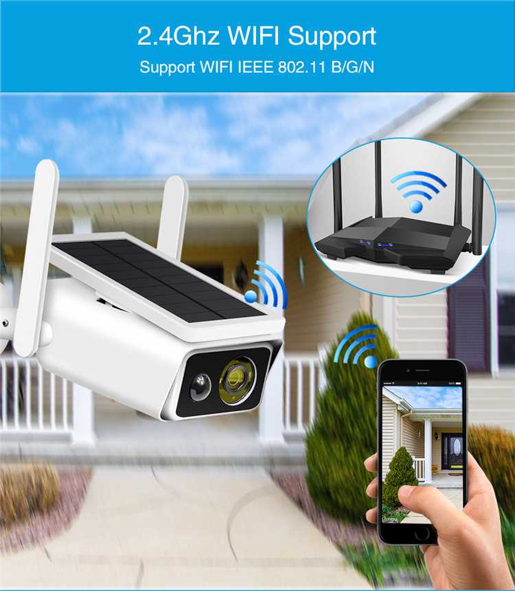 MTLUKR Q1 Napelemes WiFi Smart Kamera, Full HD 1080P, mozgásérzékeléssel - Image 4