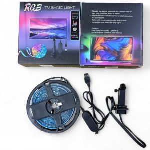 RGB okos TV Ledszalag tv szinkronizállásal Szinvezérléssel és távirányítóval 2 méter USB bemenet.