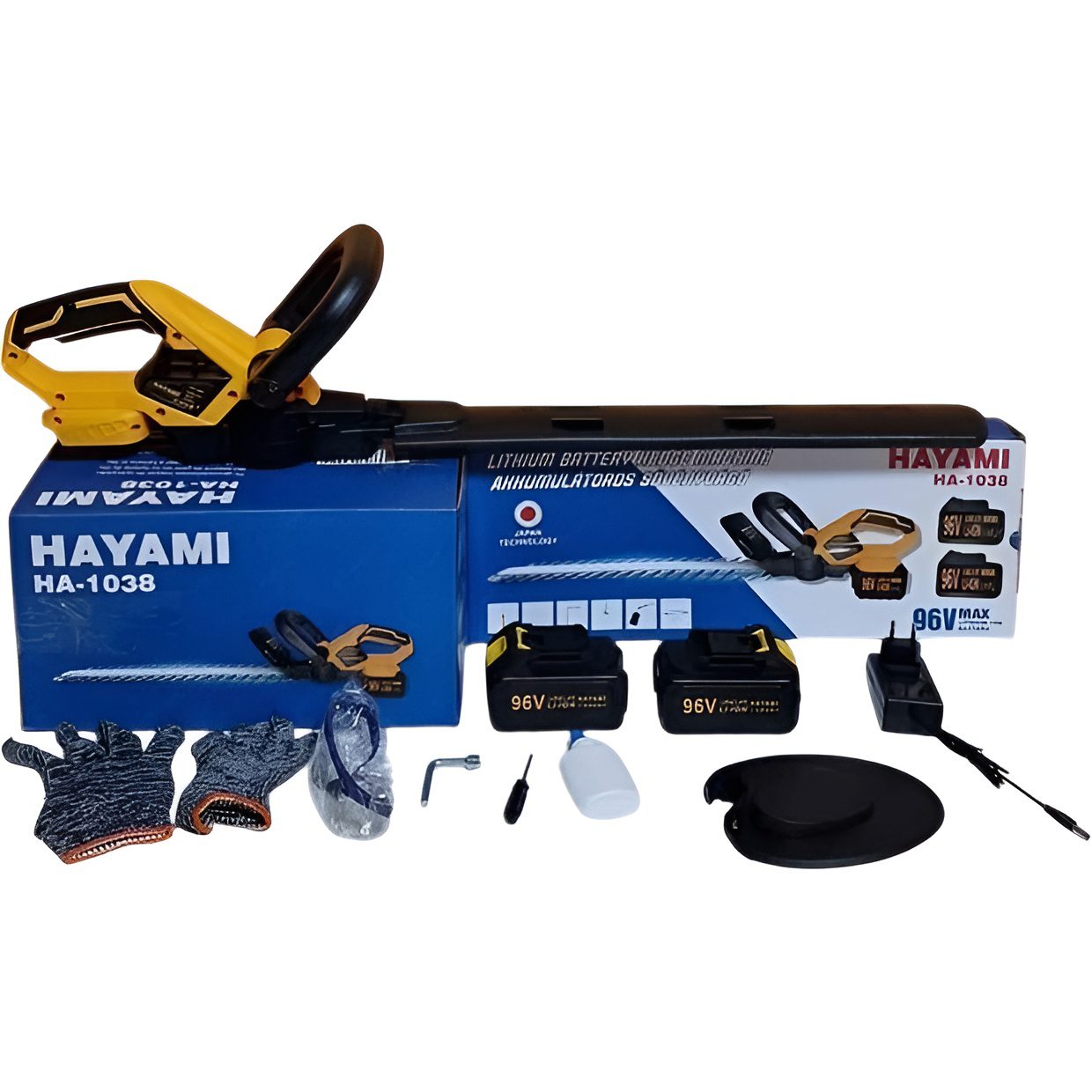 Hayami HA‑1038 Akkumulátoros Sövényvágó 2db 96 V akkumulátorral - Image 4