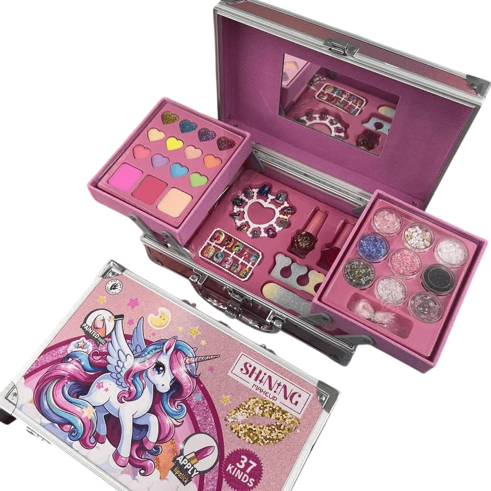 37 részes csillámos unikornis szépségdoboz smink láda - Image 3