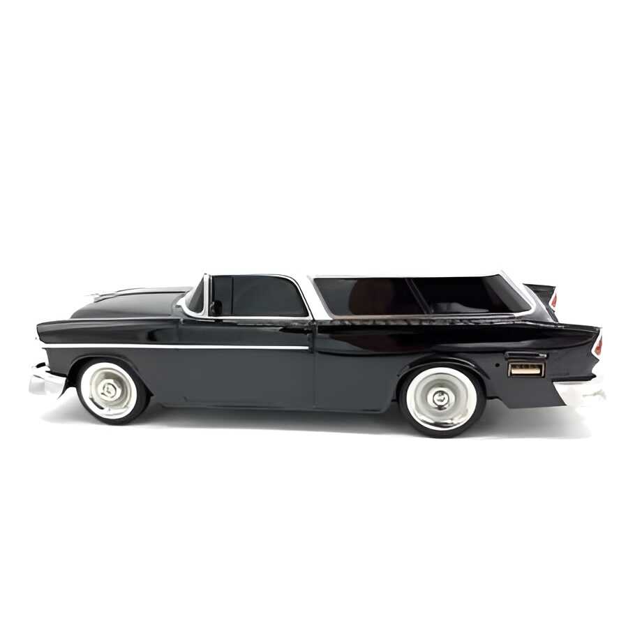 WSTER 1955-ös Chevrolet Nomad Bluetooth hangszóró FM rádióval és kártyaolvasóval, fekete - Image 4