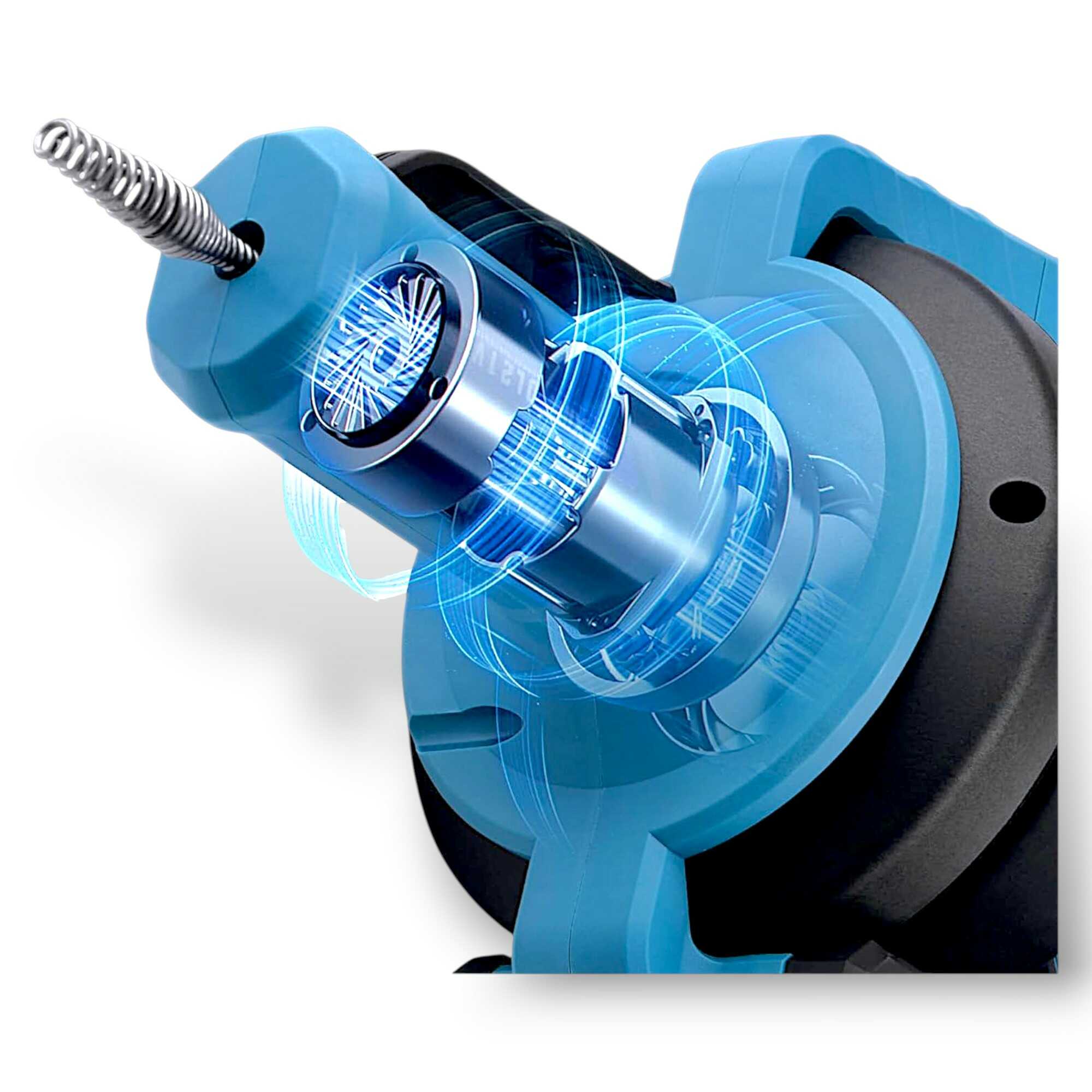 Hitman HT-EPD-6907BS Akkumulátoros Csőtisztító és Duguláselhárító Gép, 68V, 7 m-es Kábellel - Image 4