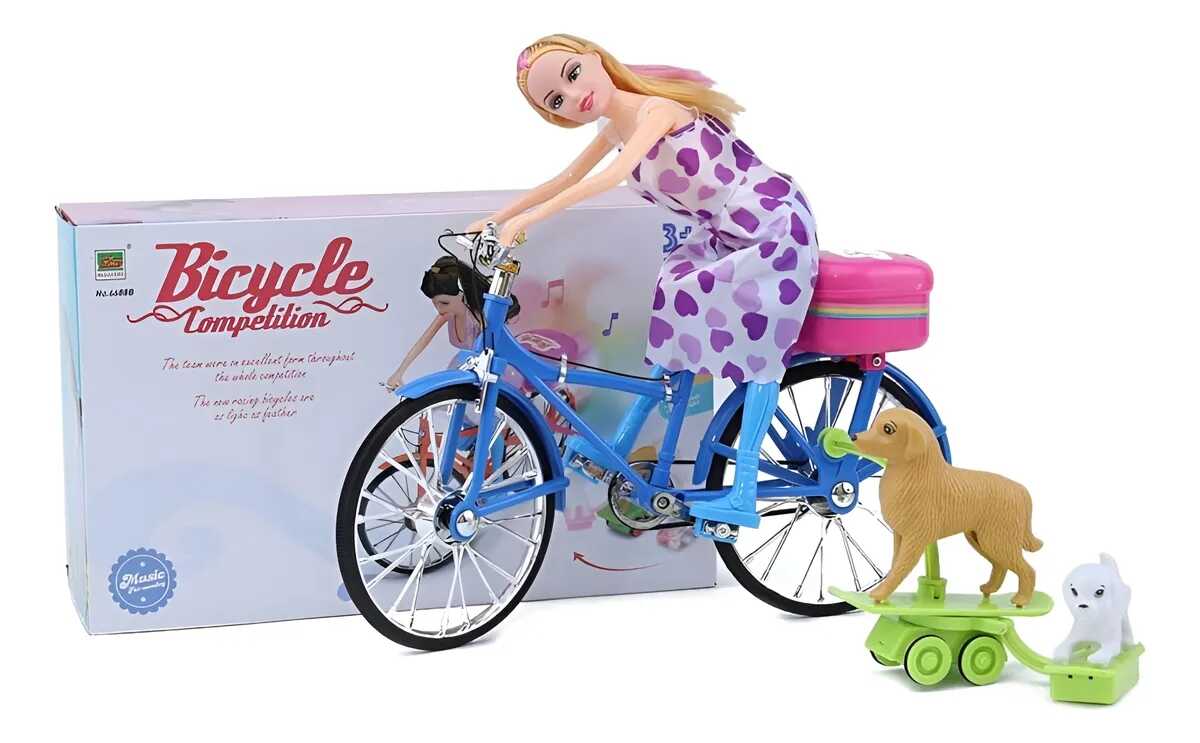 Elemmel müködő bicikliző játék baba - Image 4