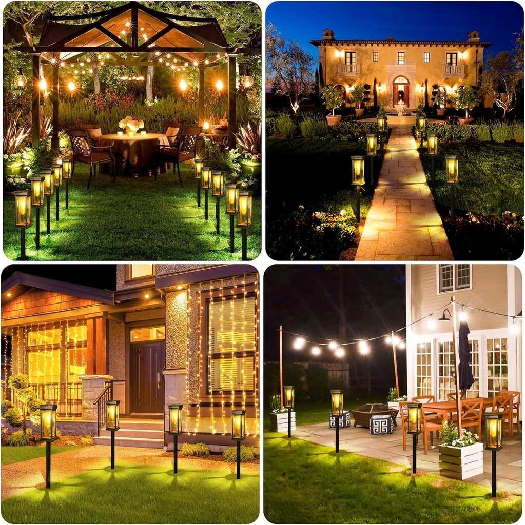 Napelemes Ösvényvilágítás, XF-2901, Leszúrható, Dekoratív Meleg LED, 1db - Image 4