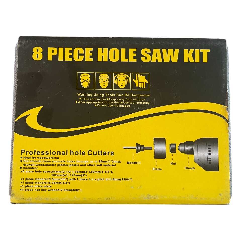 Fúrókorona Készlet, 8 részes, Fafúráshoz, 25mm Vastagságig - Image 4