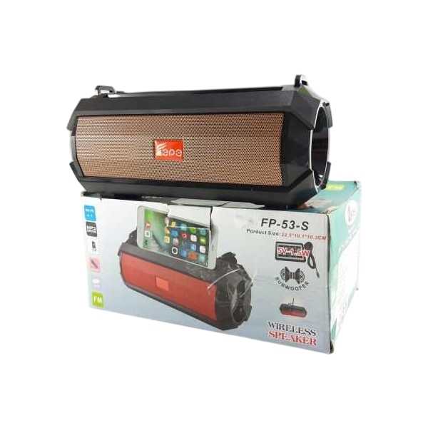 FP-53-S Hordozható Bluetooth hangszóró mélynyomóval és napelem töltéssel - Image 4
