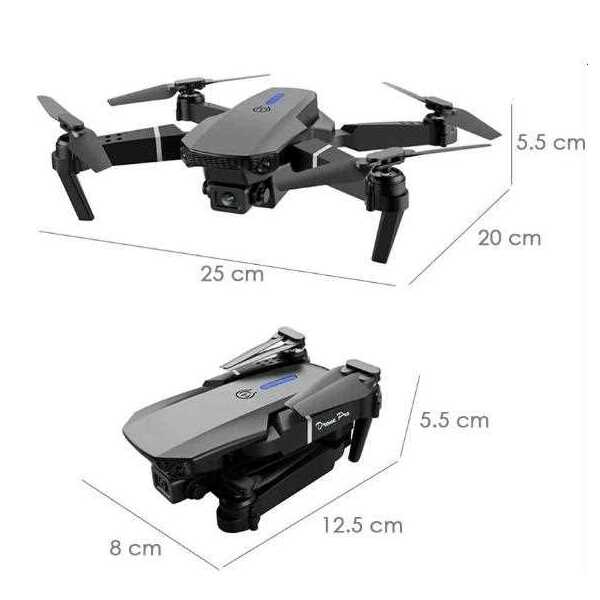 JINGONG KOS-13002 Összecsukható Mini Drón, 4K Duál Kamera, WiFi - Image 4