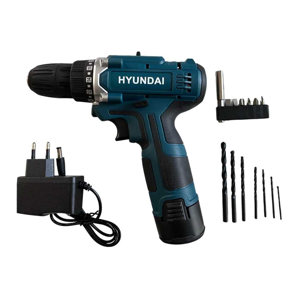 Hyundai HYD-10,8VE-Li Akkus Fúró-Csavarozó, 10,8V, 1500mAh - Image 6
