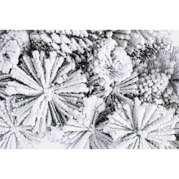 Prémium Karácsonyi havas Normand műfenyő hosszútűlevelű talpal 90 cm - Image 2