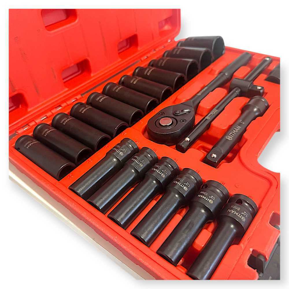 Hitman HA-6844 Gépi Dugókulcs Készlet – 23 Részes, 1/2″, 12-lapfejű Kivitel - Image 5