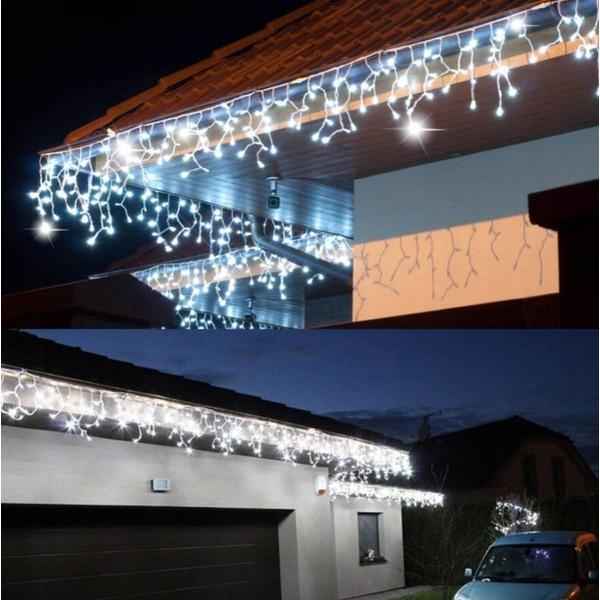 Aigostar Elemes Karácsonyi Jégcsap LED Fényfüzér, 15 m, 300 LED, kültéri, hidegfehér 8 programos - Image 10