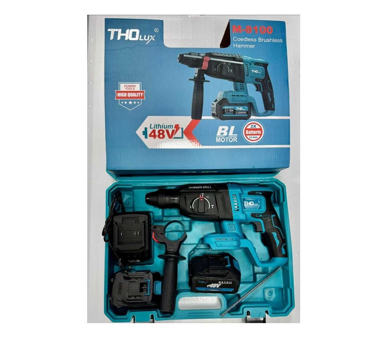 THO Lux M-8100 48V akkumulátoros kefe nélküli ütvefúró-csavarozó - Image 6