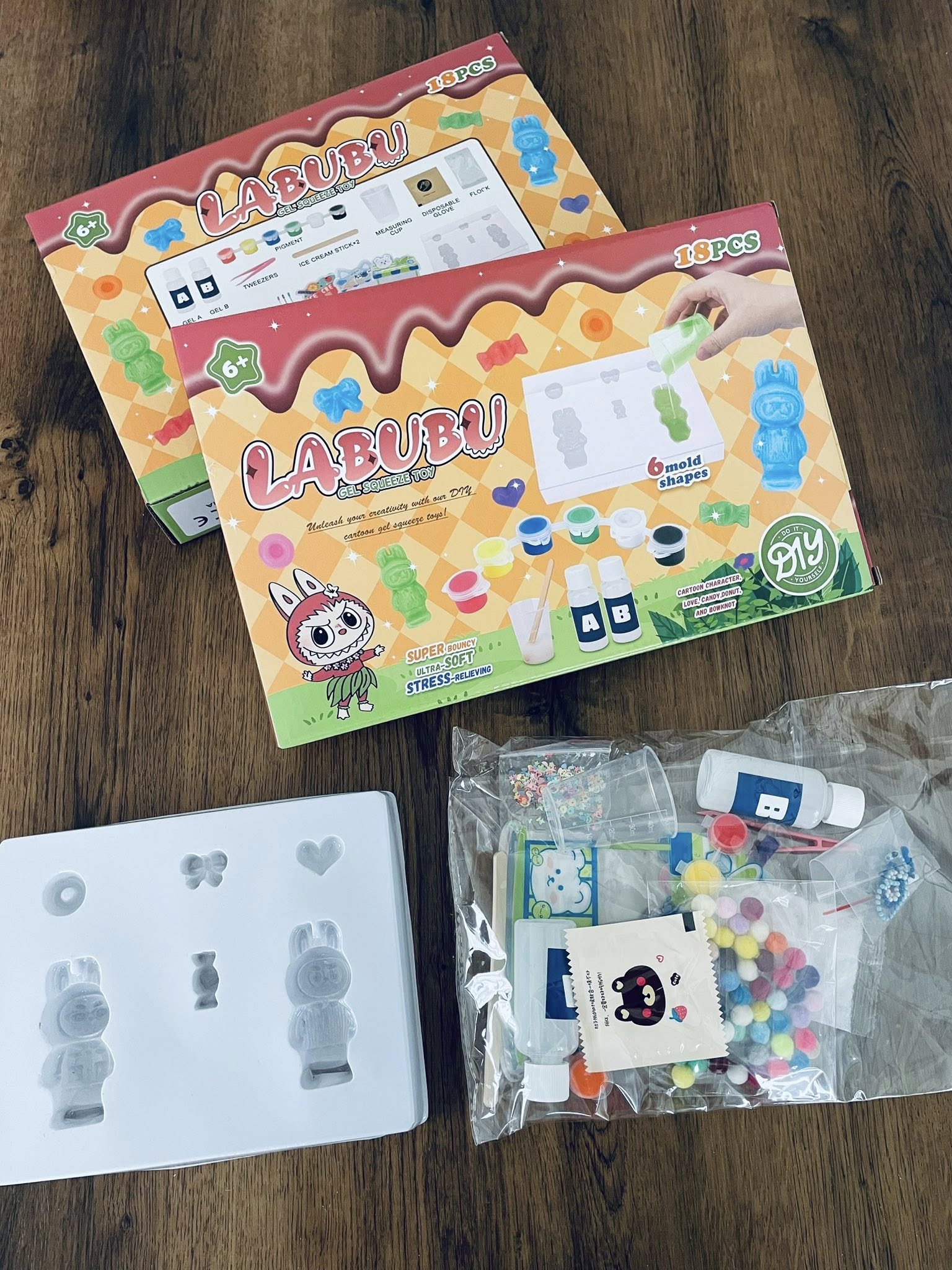 Labubu zselés mestermű forma kreativ készlet - Image 4