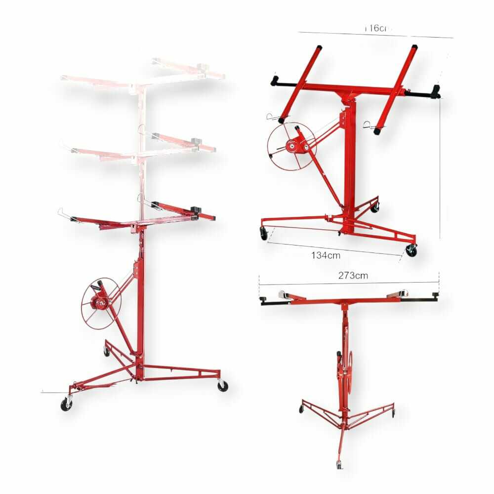 Haina HB6764 Gipszkarton Emelő, 68 kg teherbírás, 3,35 m emelési magasság - Image 5