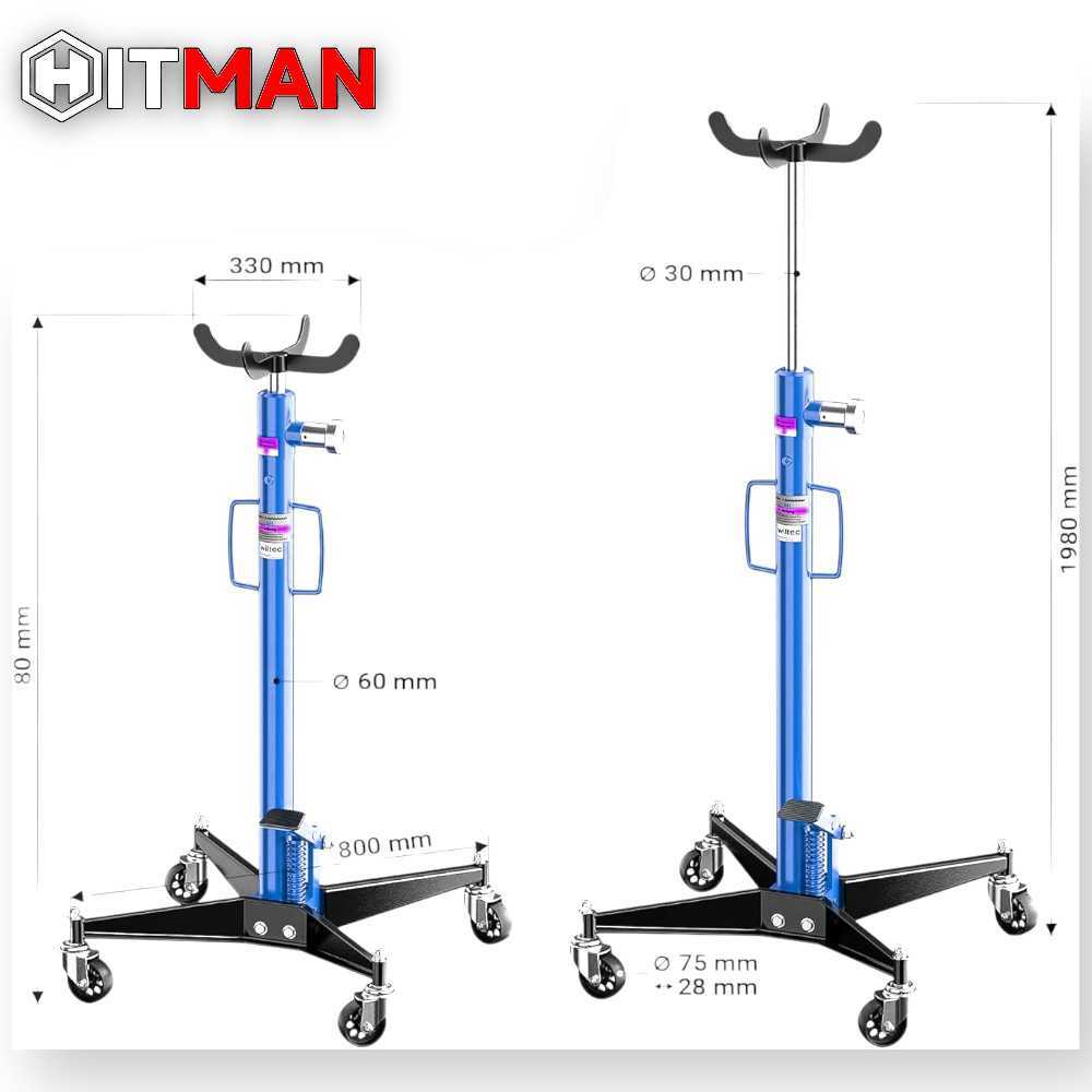 Hitman HA-2016 Hidraulikus Váltóemelő – 0,5 Ton, Lábpedálos - Image 5