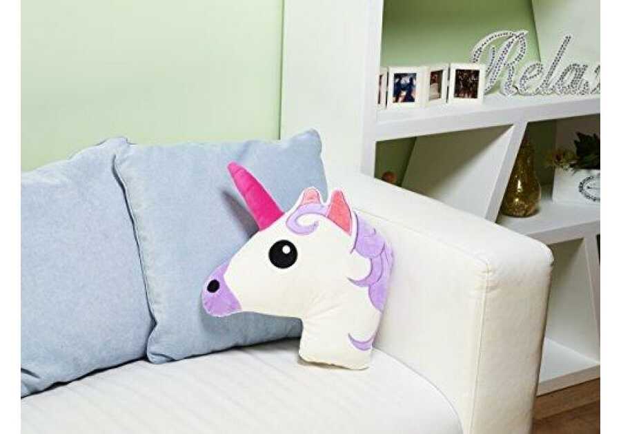 Unikornisos Emoji díszpárna , 35 × 35 cm - Image 5