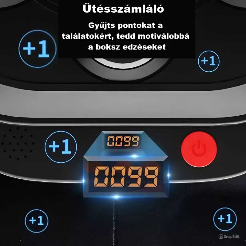 Elektromos Boxgép /Boxfal , bluetooth csatlakozás, led világítással és pontszámlálóval , 44×38 cm - Image 4