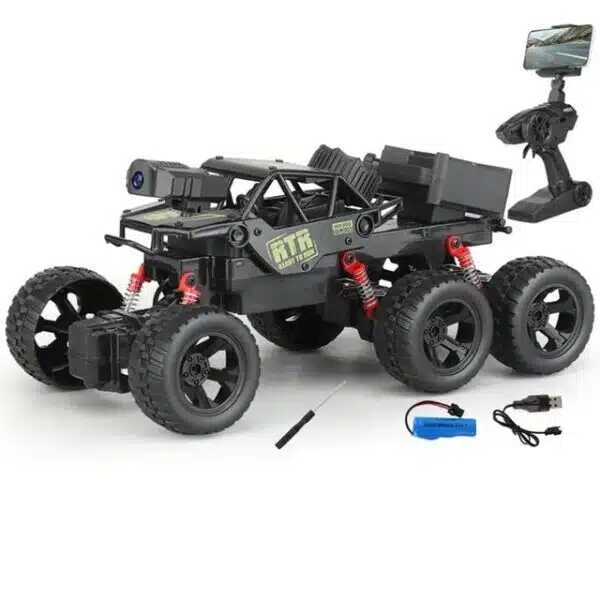 Kamerás off road távirányítós kaszkadőr autó ,6 kerekű , okostelefonnal vezérelhető - Image 5
