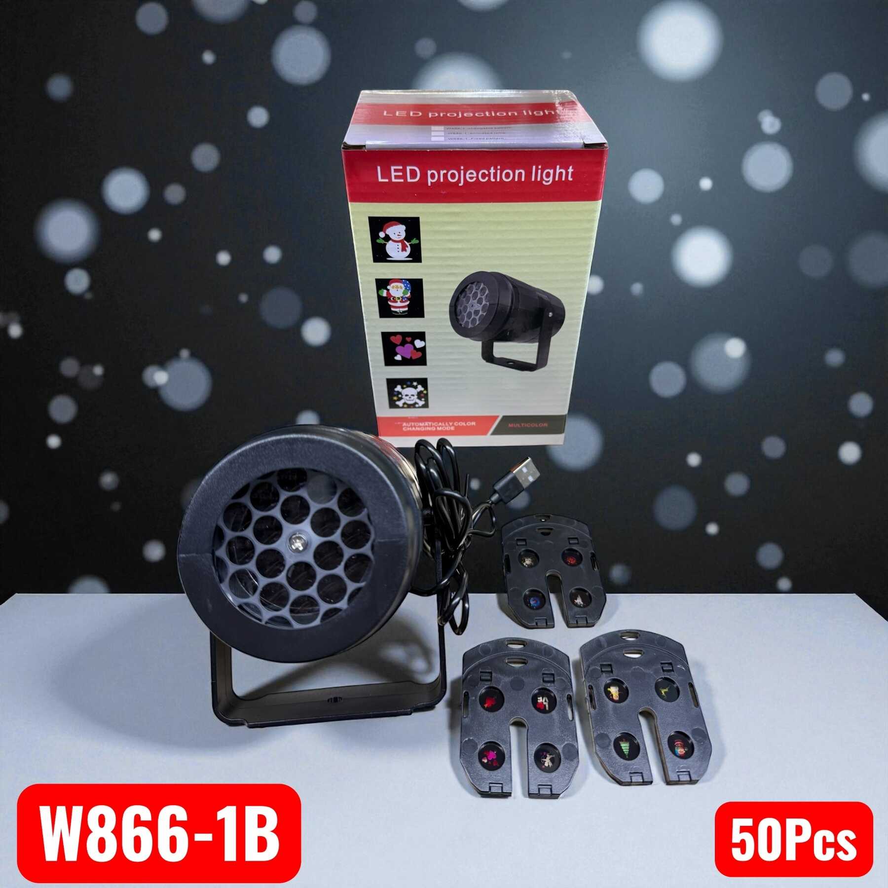 karácsonyi Kültéri LED Projektor 50 Mintával, Vízálló 220 v karácsoyni mintákkal - Image 7