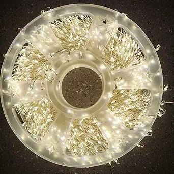 Karácsonyi Drótfüzér 100 m, Szuper Sűrű, Melegfehér, Élénk Fényű, XXXL Tekercs távirányítóval 8 funkciós - Image 16