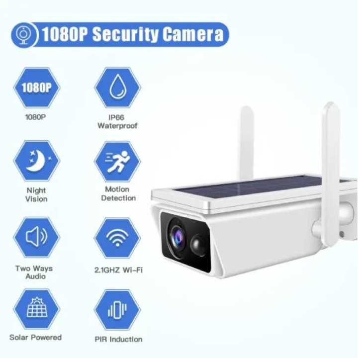 MTLUKR Q1 Napelemes WiFi Smart Kamera, Full HD 1080P, mozgásérzékeléssel - Image 6