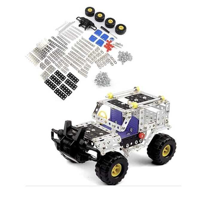 Fém elemekből összeépíthető játék autó , 274 db-os , 6 éves kortól - Image 6