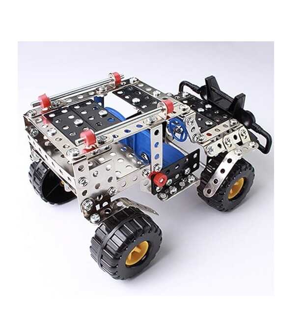 Fém elemekből összeépíthető játék autó , 274 db-os , 6 éves kortól - Image 4