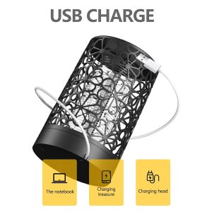 Dizájnos, virágmintás UV rovarcsapda, 1.5W teljesítménnyel, USB-s tápellátással