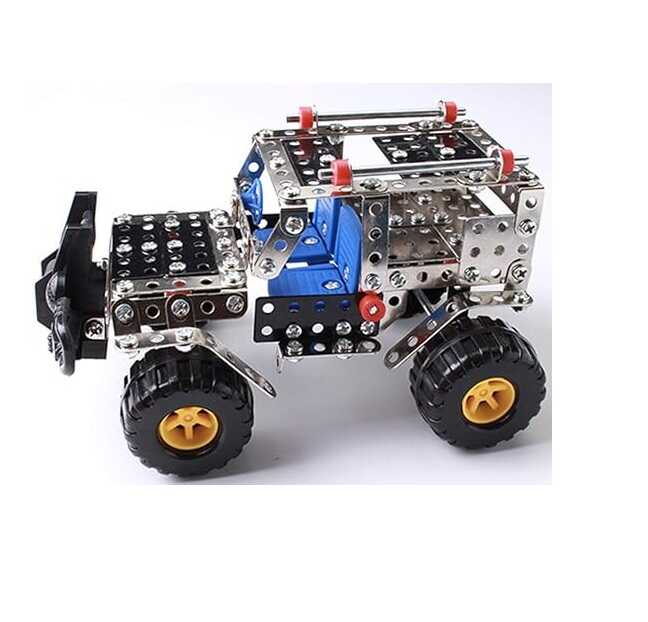 Fém elemekből összeépíthető játék autó , 274 db-os , 6 éves kortól - Image 5