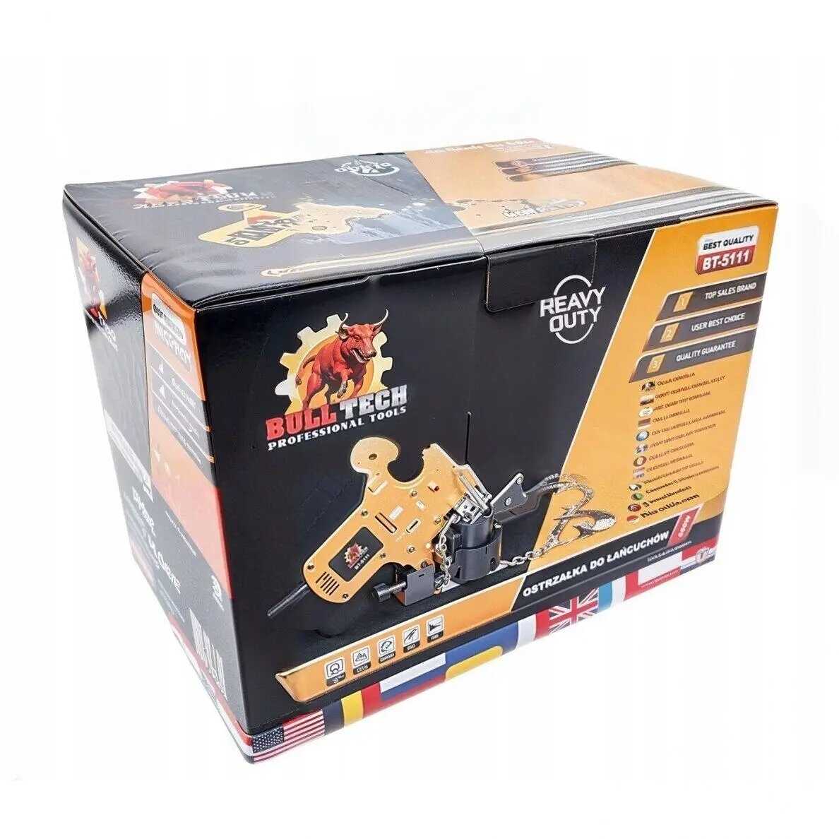 BULL TECH BT-5111 Láncélező Gép 650W, 7500 Ford./perc, 100mm-es Koronggal - Image 7