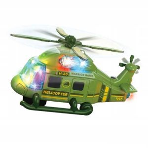 Katonai helikopter fényeffektusokkal