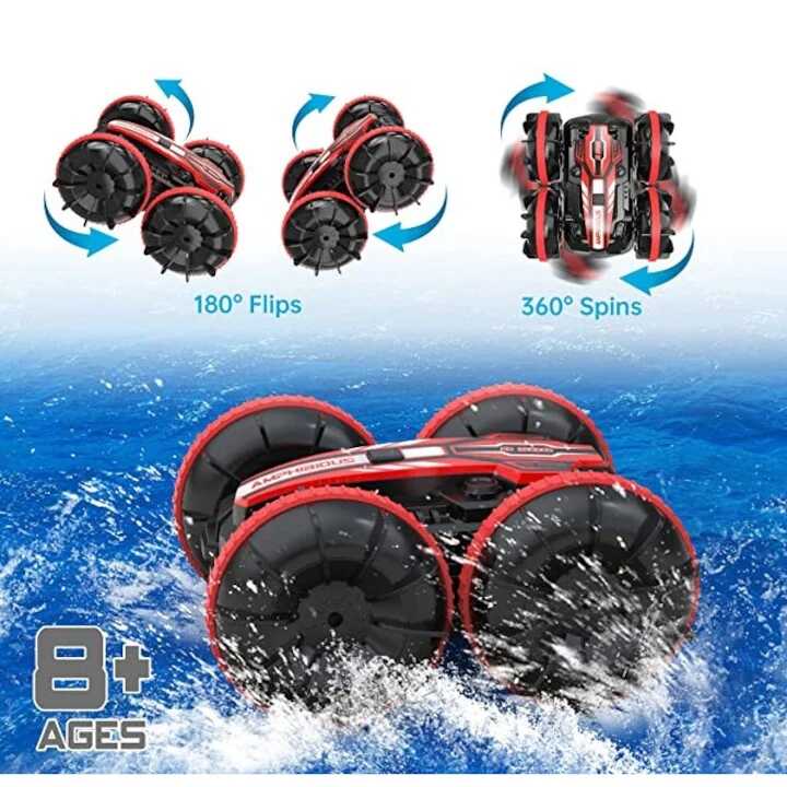 Kétéltű távirányítós autó , 360 fokos elforgással , vízálló , durva terepre ,ABS , all road - Image 7